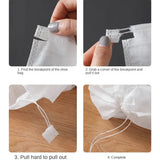 10PcsSet Shoe Dust Covers NonWoven Dustproof Drawstring Clear