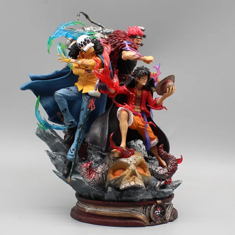 22cm One Piece Figurine Three Captain Anime Figure