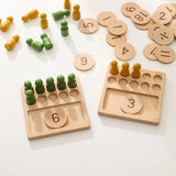 Montessori Counting Board for Girls Boy Tracing Board