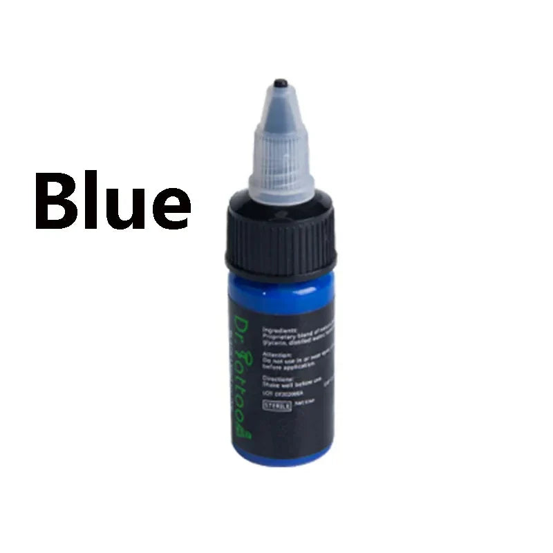 UV Tattoo Inks Pigment 8 Colors Professional Semi-Permanent