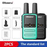 Btoera 2 Pcs Mini Walkie Talkie PMR 446