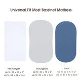 2Pcs Baby Fitted Bassinet Sheet Newborn Changing Pad