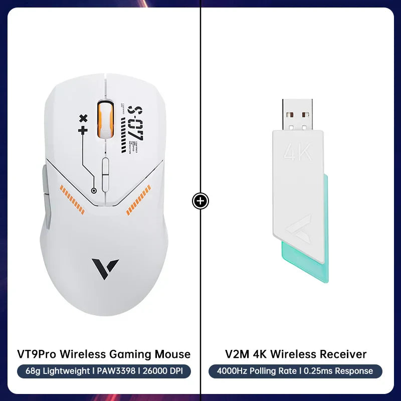 Rapoo VT9PRO Wireless Gaming Mouse Esports Grade 68g