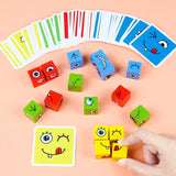 New 3D Montessori Geometry Puzzles Building Block Face