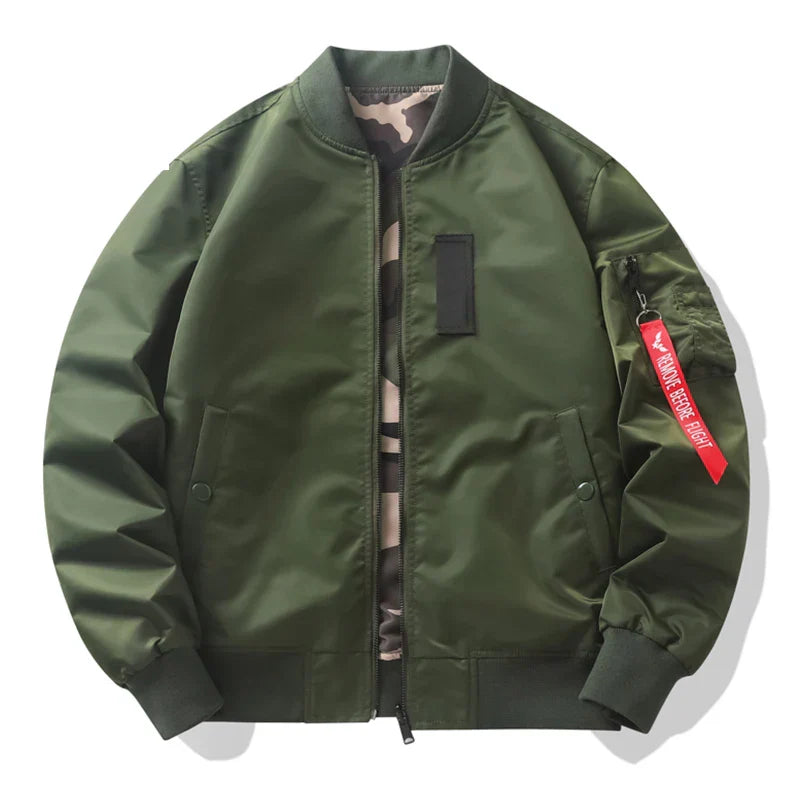 Double-side Jackets Men Camouflage Bomber Jacket Spring Autumn