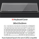 Acrylic Dust Cover for Keyboard Waterproof Dustproof Anti