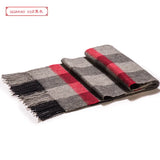 High Quality 100 Wool Scarf Men Autumn Winter