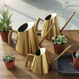 Stainless Steel Long Spout Watering Cans Golden Bronze
