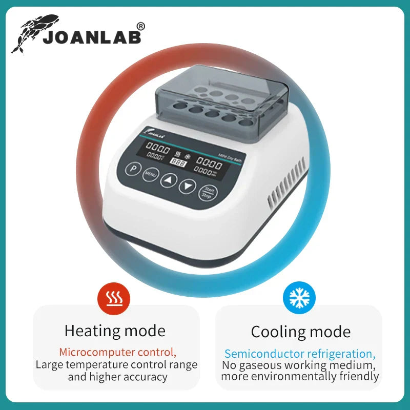 JOANLAB Portable Mini Thermostatic Dry Bath Incubator Lab