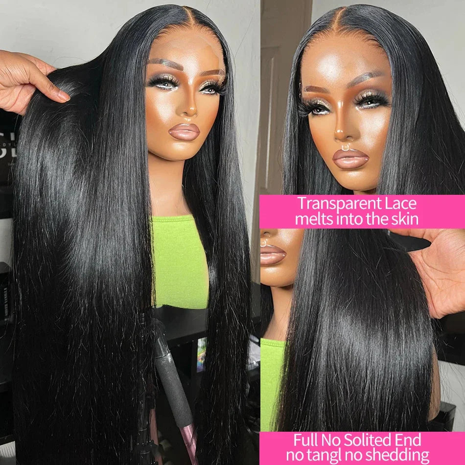 Wigirl 250 Density 13x4 13x6 Bone Straight Lace