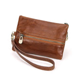 CONTACT'S Clutch Wallets for Women Genuine Leather Key Chains Card Holders Casual Women's Purses Female Bags Handbags Coin Purse