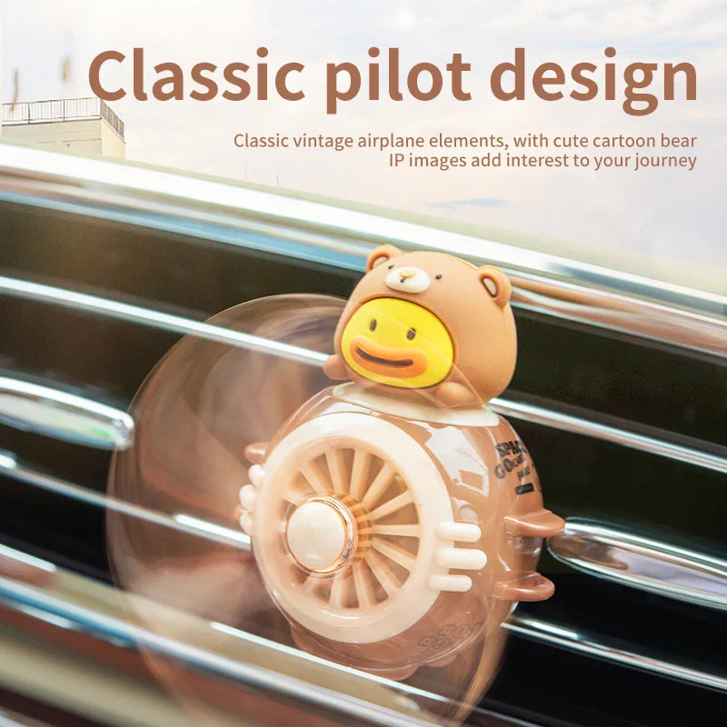 Incense Dispenser Rotating Propeller Air Outlet Car Aromatherapy