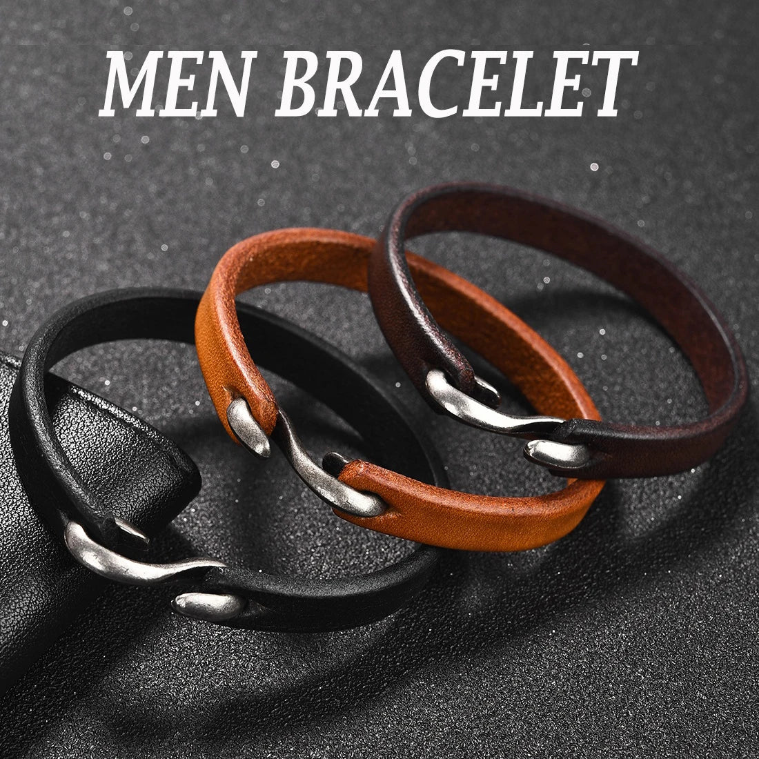 Fashion American Retro Vacation Leather Bracelet For Men