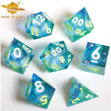 Mini Planet New Design Liquid Core Dice Set