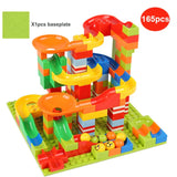 165/330pcs Small Size Marble Race Run Blocks DIY