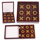 XO Chess Board 3D Wood Tic Tac Toe