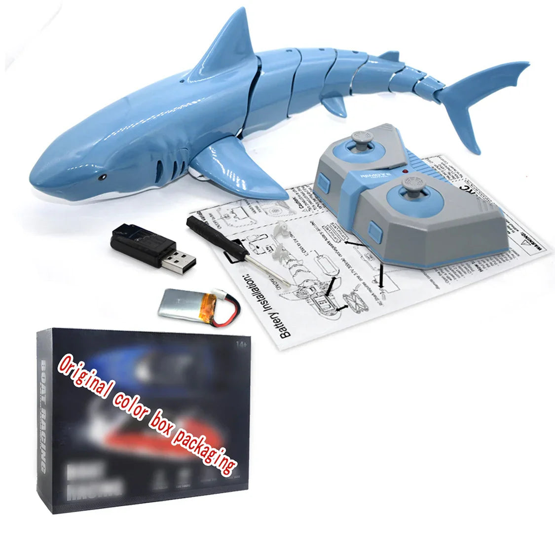 Remote Control Shark Toy Robots RC Animals Electric