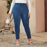 Plus Size Jeans for Women High Waist Stretchy