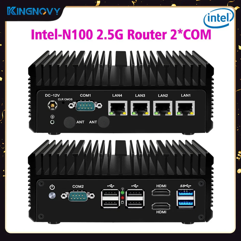 12th Gen Intel N100 Firewall 2.5G Soft Router