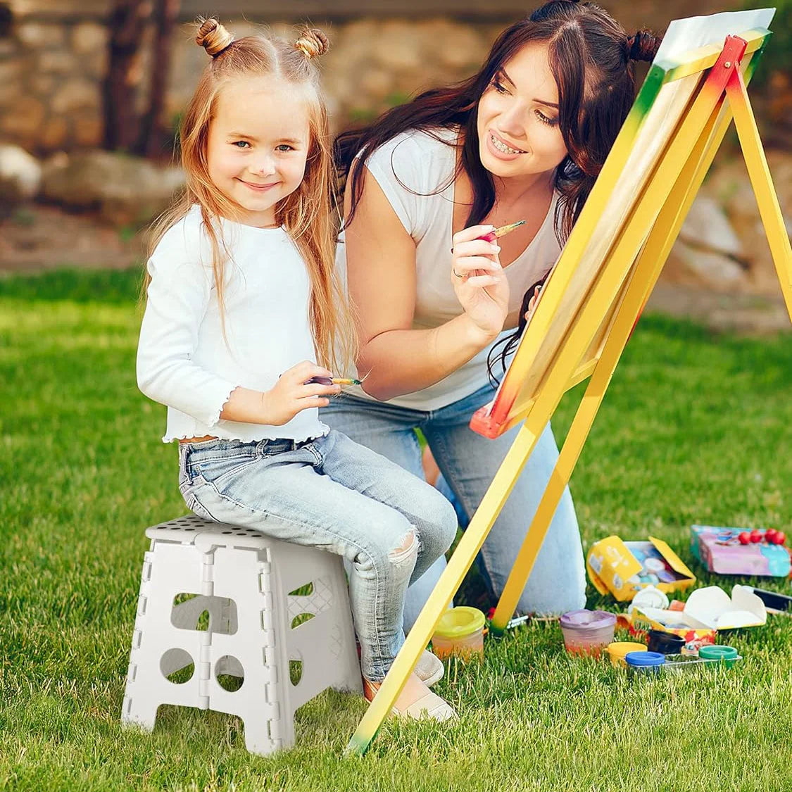 Folding Stool Lightweight Handheld Portable Small Stool Thickened