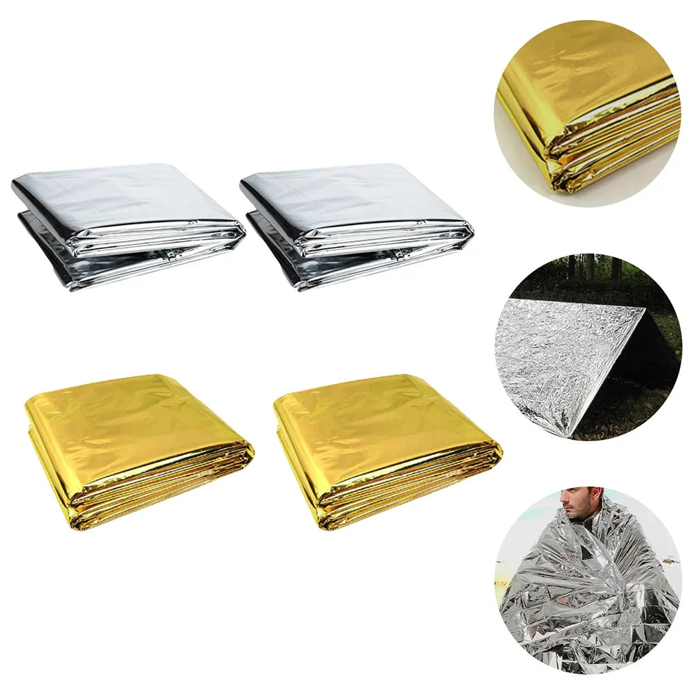 Blanket Survival Thermal Blankets Emergency Foil Rescuing Warm