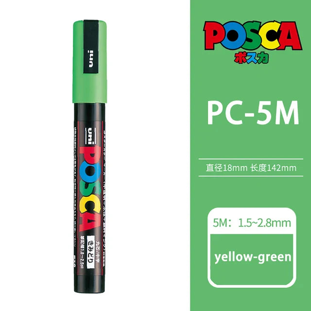 39 Colors Uni Posca PC-5M Paint Marker,1.8-2.5mm Medium
