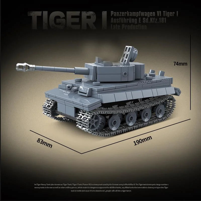 WW2 Military Panzer Tiger I Heavy Tank Panzerkampfwagen