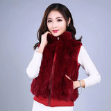 Real Fur Rabbit Korean Rabbit Fur Coat Natural