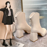 High Heels Short Boots Women Fashion Shoes Autumn
