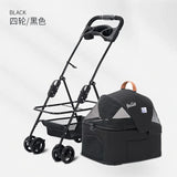 Detachable Pet Trolley 4 Wheel Universal Dog Stroller