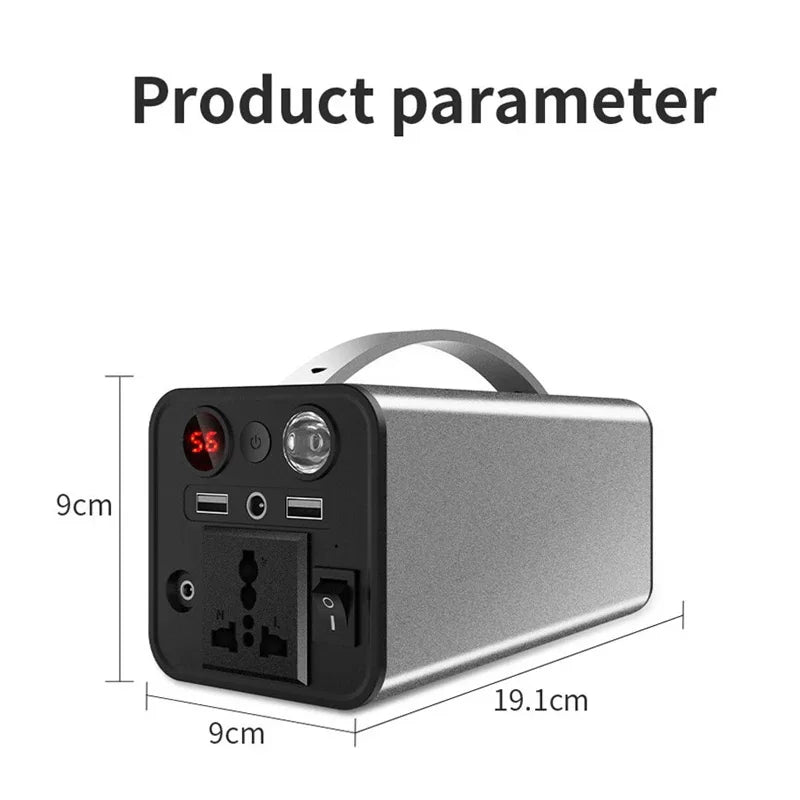 220V 180W Portable Power Station 45000mAh Emergency Charging