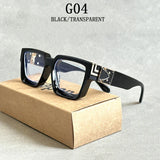 Retro Millionaire Sunglasses For Men 2024 Vintage Square