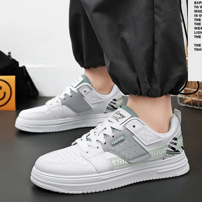 Men's Sport Shoes Summer All-match Soft Sole Leather Casual Shoes Youth Student Board Shoe Comforts Platform Traini Shoe Jogging