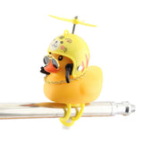 Motorcycle Accessories Cute Duck with Propeller Helmet Broken