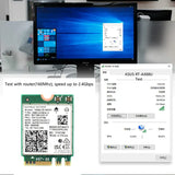 5374Mbps Intel AX210 Wifi 6E M.2 NGFF Wireless