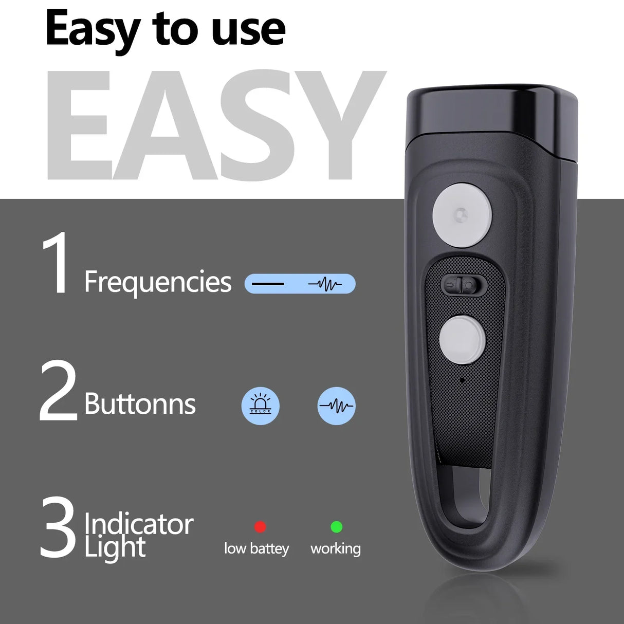 2 in 1 Ultrasonic Dog Repeller with Flashlight