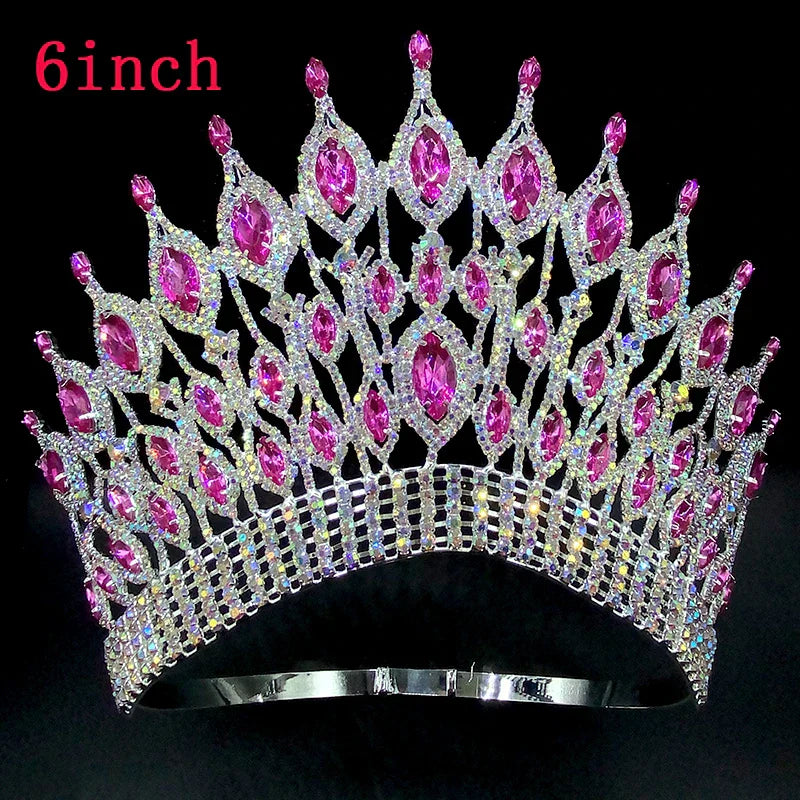 Miss Universe Wedding Crown Queen Rhinestone Tiara Party