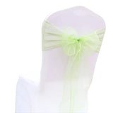 50PCs/lot Wedding Chair Decoration Organza Chair Sashes Knot