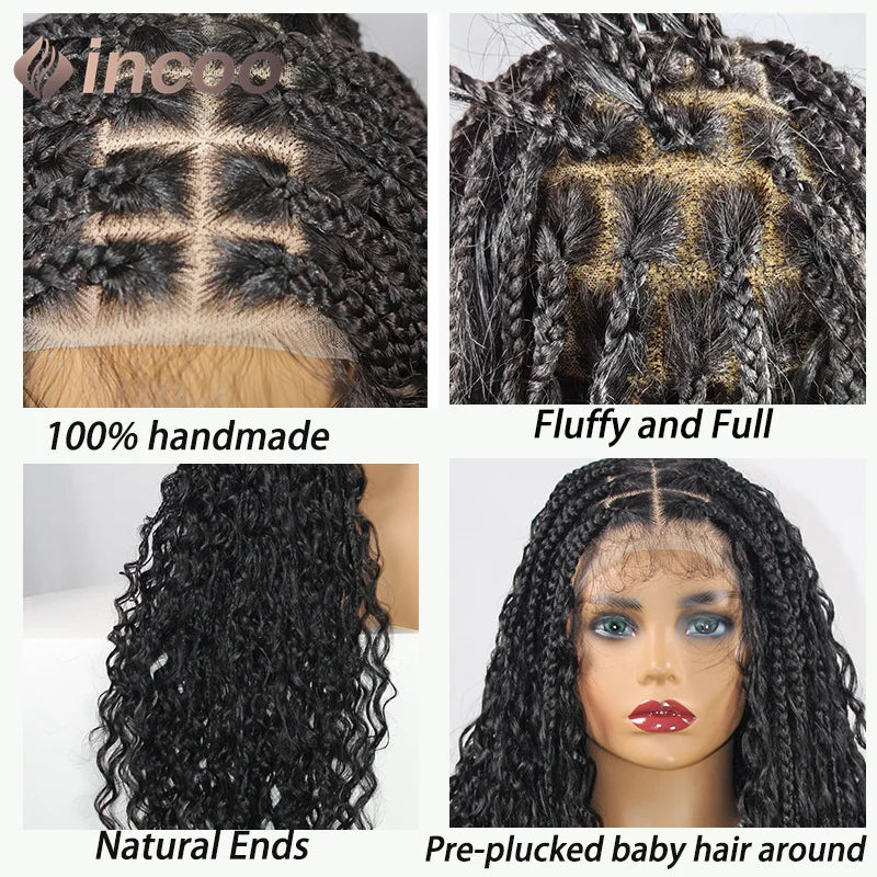 32" Full Double Lace Front Square Knotless Box