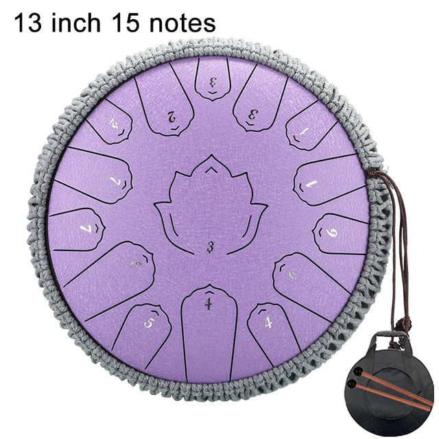 Hluru Music Drum 15 Notes Glucophone Steel Tongue
