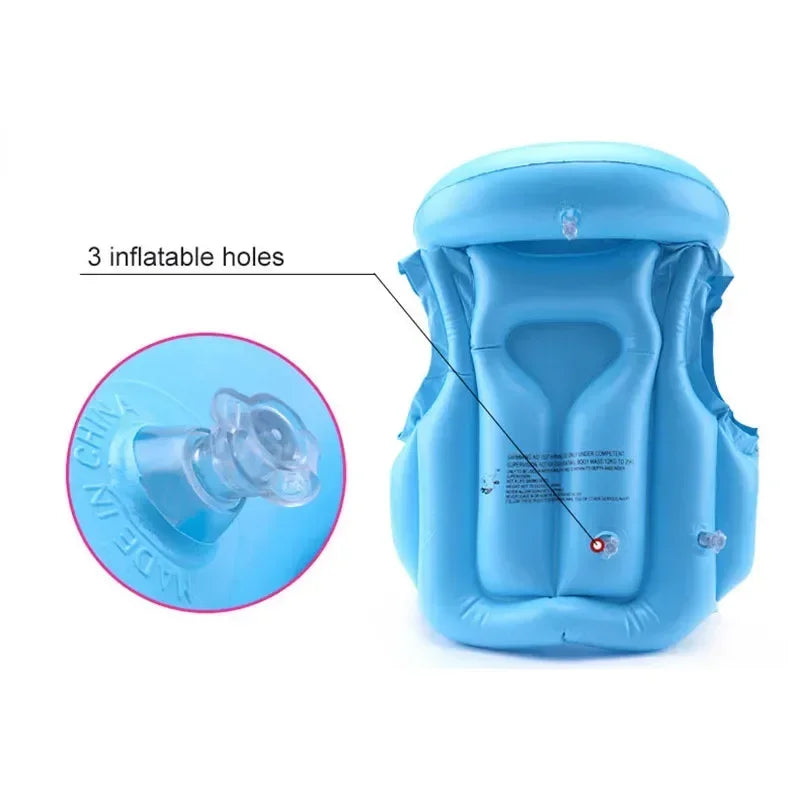 Kids Baby Life Jackets Inflatable Swimming Vest Children