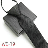 New Suit Business Zipper Tie for Man 48*7cm
