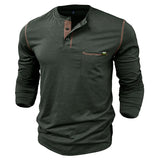 New Spring Polo T Shirt for Men Long