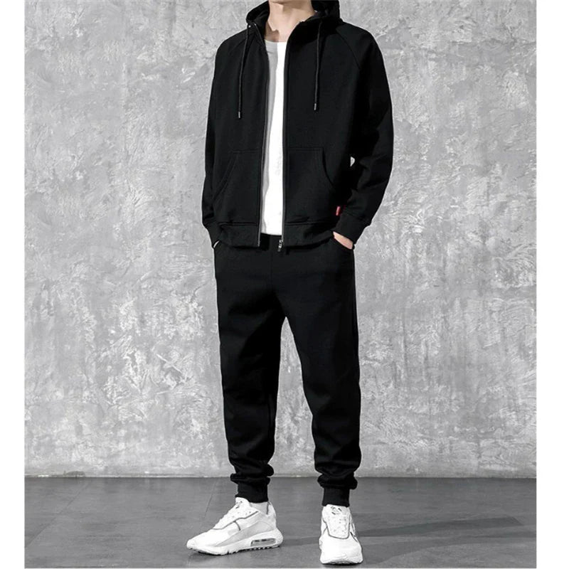 2022 New Casual Men Sport Clothing Two Piece