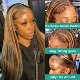 30 inch Ombre Honey Blonde 13x4 13x6 Straight