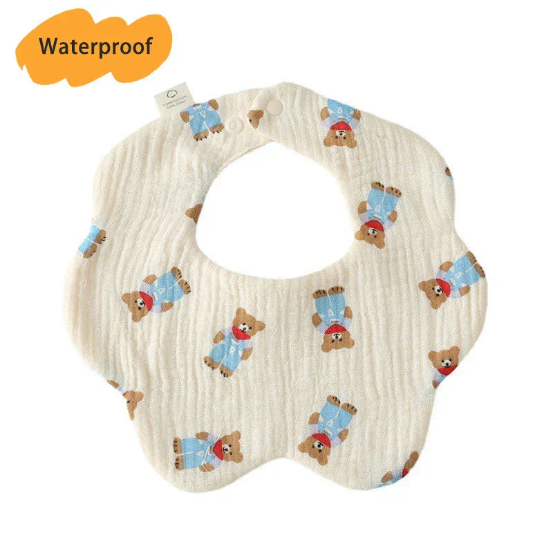 New Thickened 7 Layers Cotton Waterproof Baby Bibs