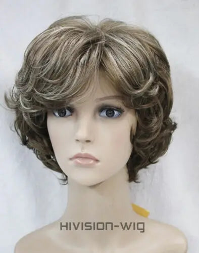 Women Fashion Short Wigs Blonde Brown Black Wig