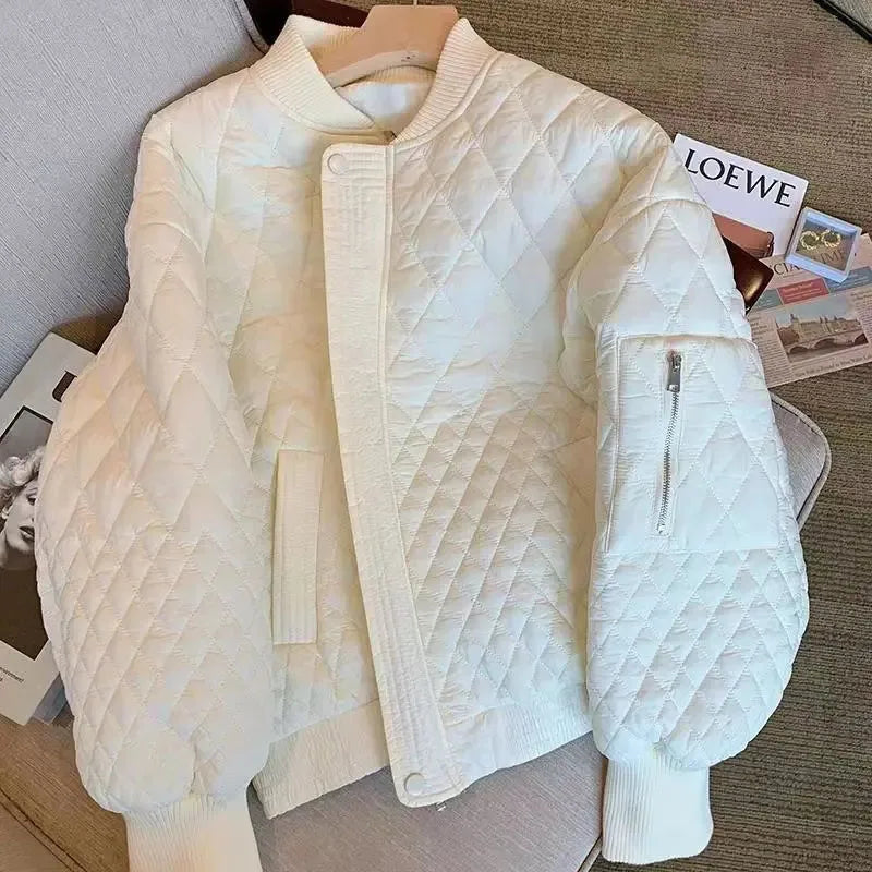 Xpqbb White Winter Down Cotton Jackets Women Korean