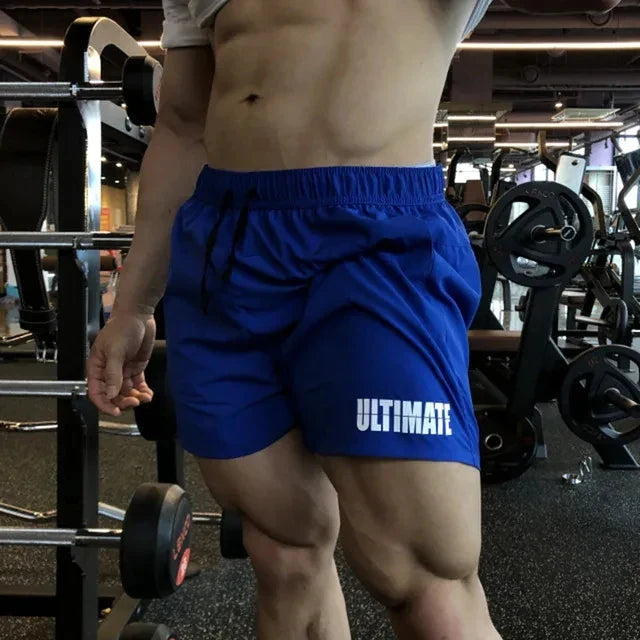 NEW Men Running Shorts Sports Jogging Fitness Breathable