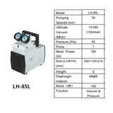 IKEME Lab Oil-free Diaphragm Vacuum Pump Portable Negative